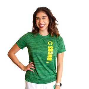 Oregon Ducks Nike DriFit Velocity Performance T-Shirt XS Green